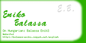 eniko balassa business card